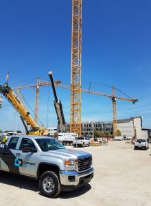 20170814_144807 Generator rentals at an Austin construction site