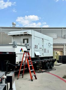 Rental generator for Dallas area school system